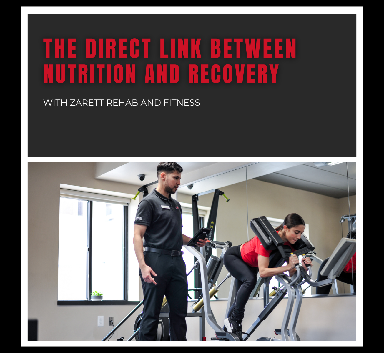 direct link between nutrition and recovery