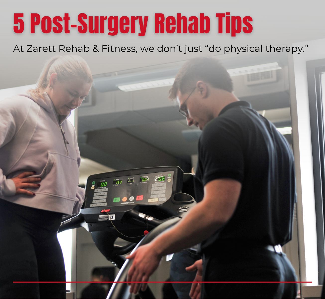 5 post surgery rehab tips