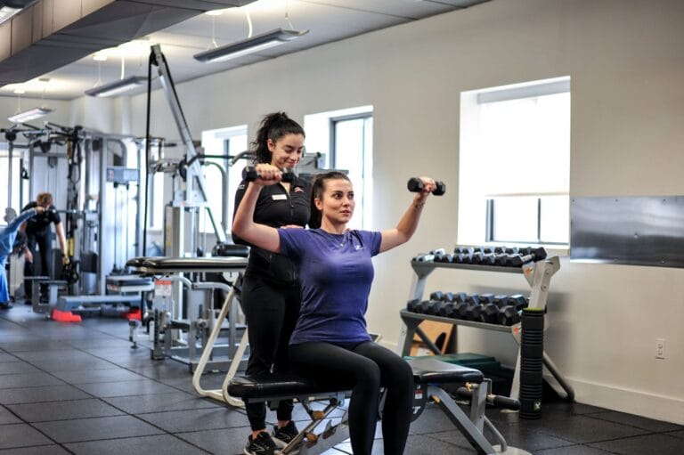 Strength training exercise at Zarett Rehab