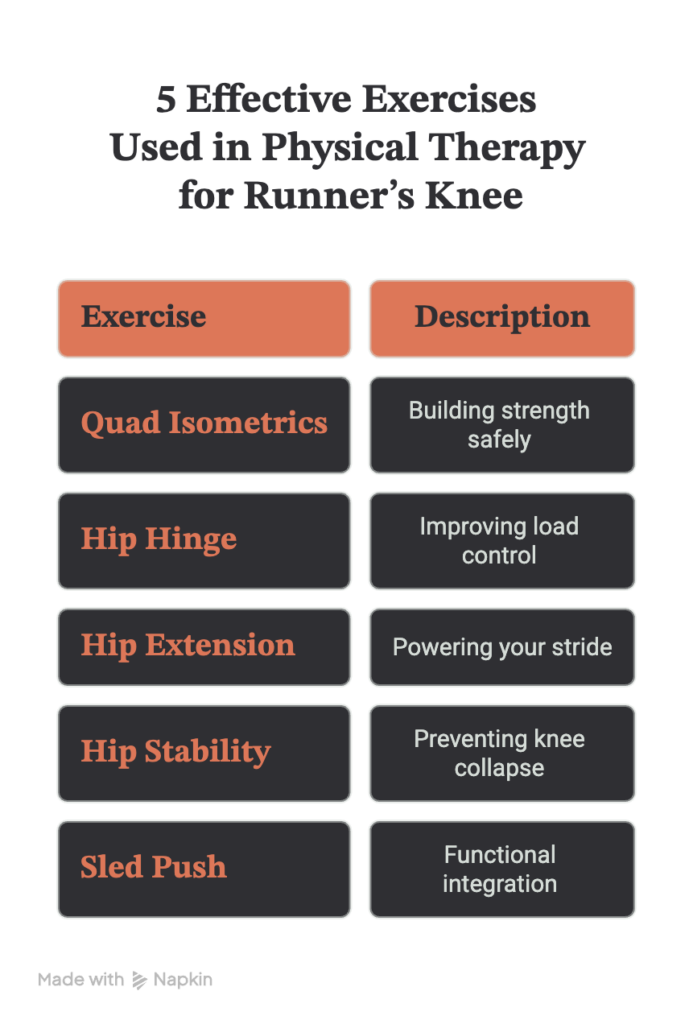 Runners Knee- 5 effective exercises used in physical therapy for runner’s knee - visual selection