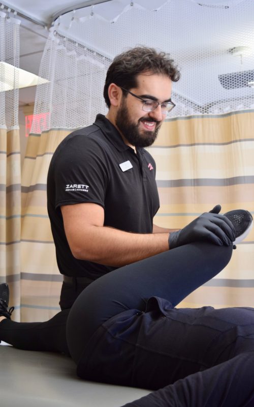 Jim Isihos with patient